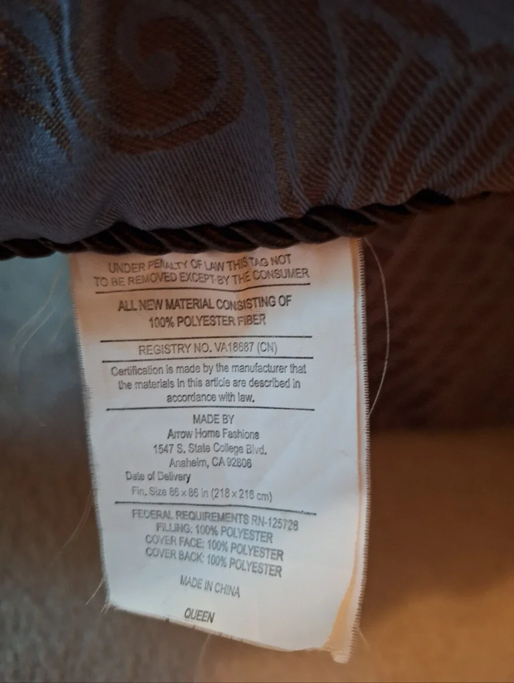 Blue/Brown Comforter Set
